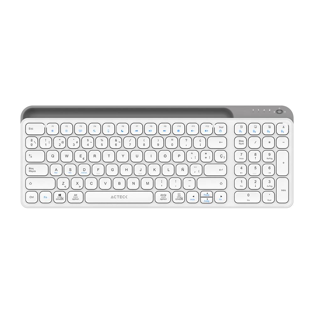 Teclado Inalámbrico Multidispositivos AC-940115 INSPIRE TREK TI747 Acteck Elite Series Bluetooth 5.1 - Dongle 2.4 MHz Teclado Inalámbrico Multidispositivos AC-940115 INSPIRE TREK TI747 Acteck Elite Series Bluetooth 5.1 - Dongle 2.4 MHz